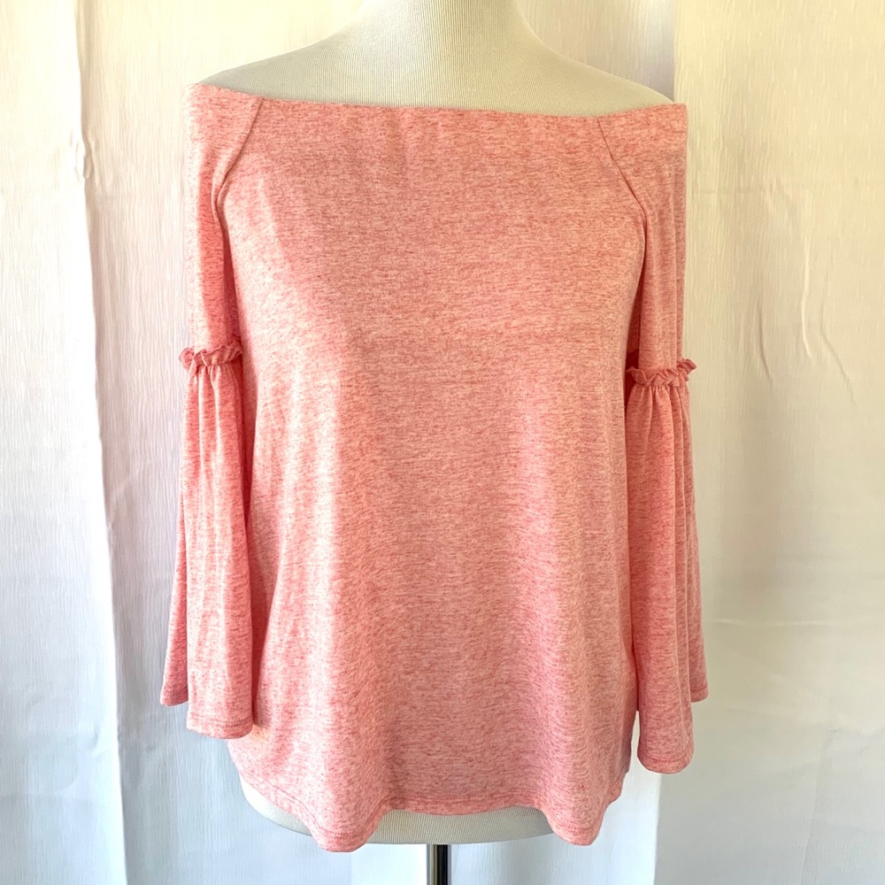 Halston Pink off shoulder Pink Top off shoulder S